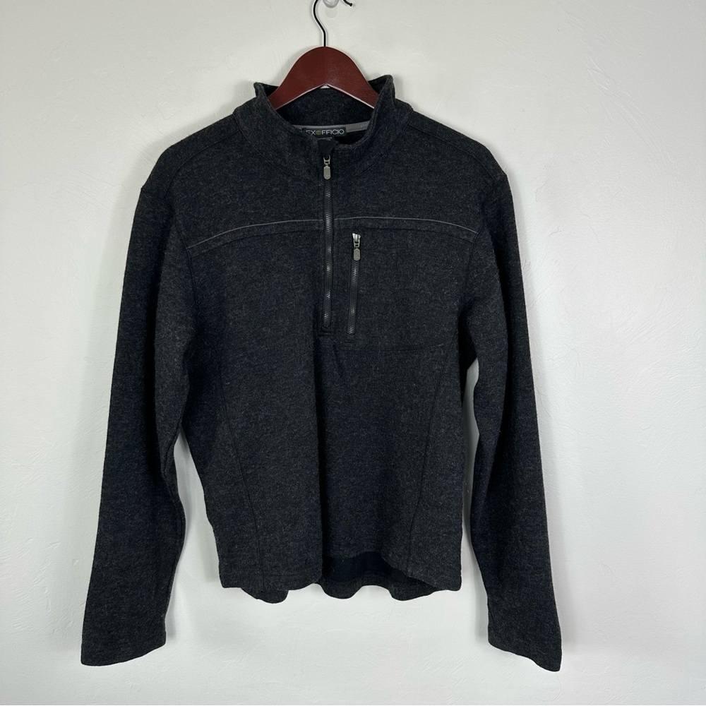 Exofficio Dark Gray Zip-Up Sweater M